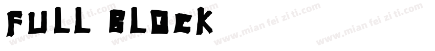 full block字体转换